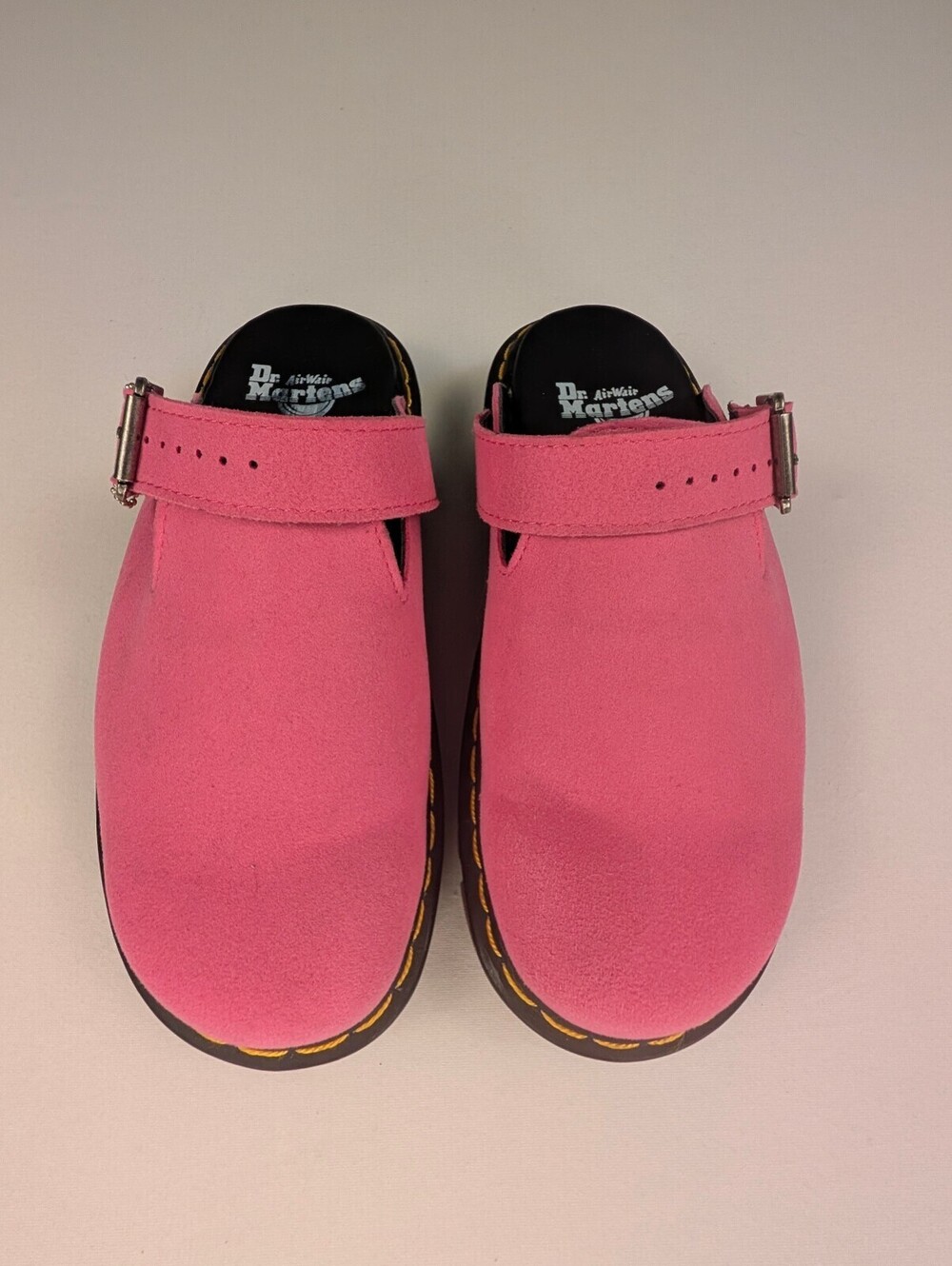 Dr.Martens Zebzag Suede Slingback Platform Mules Fuchsia Pink Size 7.5W/6.5M - Picture 3 of 14